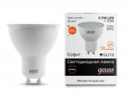 Лампа Gauss LED Elementary MR16 5.5W GU10 2700К(10/100шт)