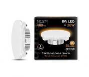 Лампа Gauss LED GX53 8W 2700K 1/10/100