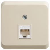 Этюд Розетка комп. RJ45 катег.5 о/у крем (10шт)