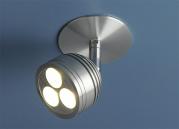 Св-к 8803 LED хром 3*1Вт 4000К (тёплый) снято