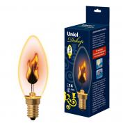 Лампа LED IL-N-C35-3/RED-FLAME/E14/CL декоративная  