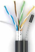 FTP 4*2*0.52(4*2*24AWG) + экран с тросом наружн. Кат.5е 001-122025 (305)