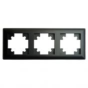 КАТРИН Рамка 3м пластик, STEKKER, PFR00-7003-05, черный