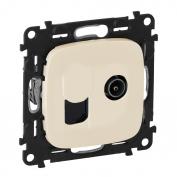 Валена Аллюр Накладка Розетки TV+RJ45  сл. кость