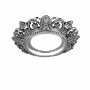 Св-к Antique CA051 Круг. Серебро/Черный Gu5.3