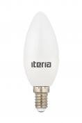 Лампа LED Iteria Свеча 6W 2700K Е14 матовая (10/100шт)