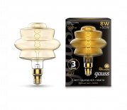 Лампа Gauss Led Vintage Filament Flexible BD180 8W 560lm E27 180*250mm Golden 2400K 1/4
