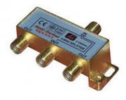 Делитель 3-Way Splitter +4 F разъемов Gold(10шт)