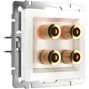 Веркель Розетка AUDIO*4 белая W1185001