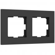 Веркель Рамка 2-я Slab (черный софт) W0022908 1/10