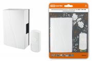 Звонок беспроводной в эл.сеть ЗБС-11/М1-ЭМ (эл.мех, кнопка IP44, AC 230V, многокодовый) TDM