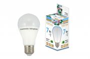 Лампа светодиод  НЛ-LED-A60-7 Вт-230 В-6500 К-Е27, (58х109 мм), Народная(1/10)
