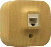 Кьютео Роз.1м  RJ11 дерево(20шт)