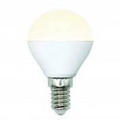 Лампа светодиодная LED-G45-6W/WW/E14/FR/MB PLM11WH «Шар», матов. Серия Multibright. Тепл.бел. 3000К
