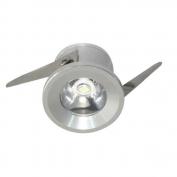 Светильник мебельн. встраив. со светодиодом,LED 1*1W, 230V, круг  G770